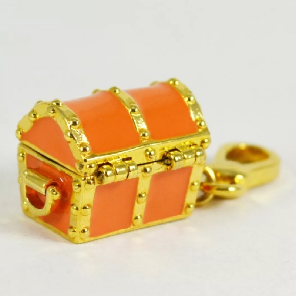 Juicy Couture Treasure Chest charm ORANGE NEW - Picture 4 of 5